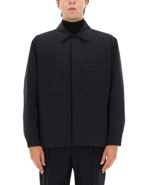 Herno Blue Two Layer Goretex Shirt Jacket for men