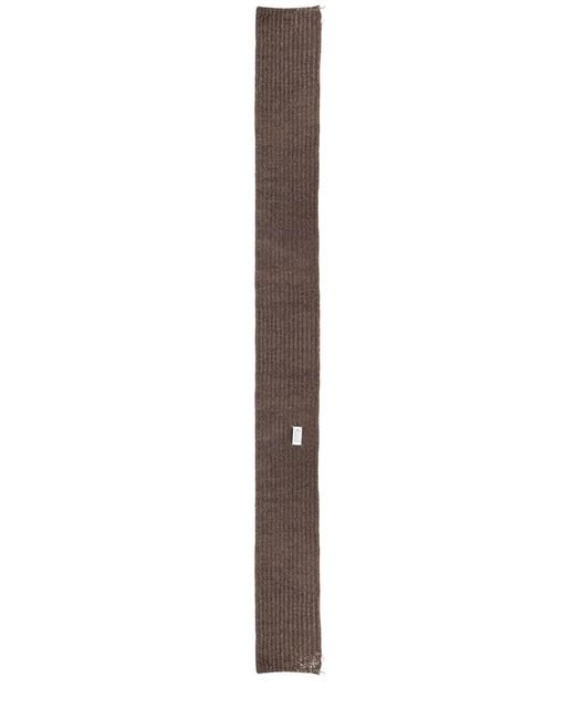Maison Margiela Brown Wool Scarf for men