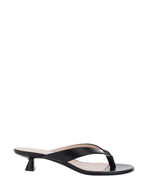 Women's Black Sandals Rio Sleek Leather