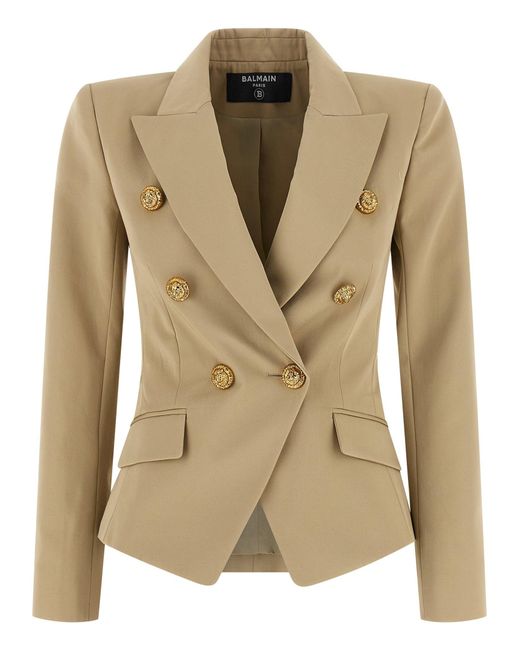 Women's Natural Double-Breasted Blazer