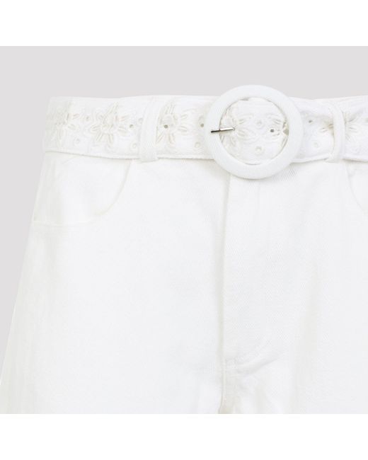 Farm Rio White Boho Beauty Pants