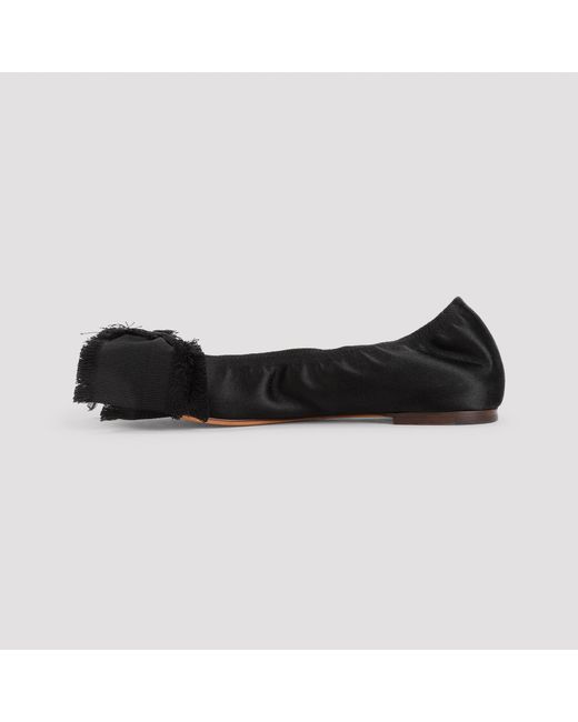 Lanvin Black Bow Ballerinas