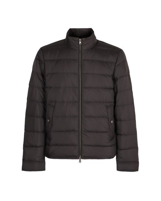 Woolrich Black Full Zip Down Jacket for men