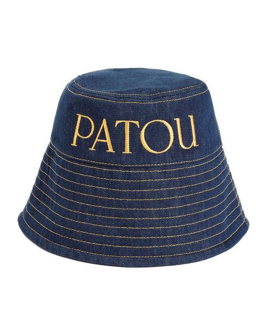 Patou Blue Dark Denim Hat
