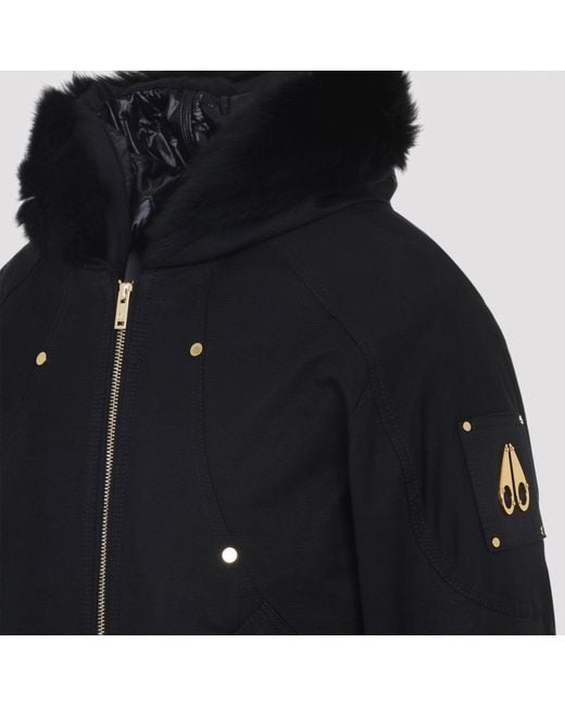 Moose Knuckles Black Logan Sh Bomber Jacket