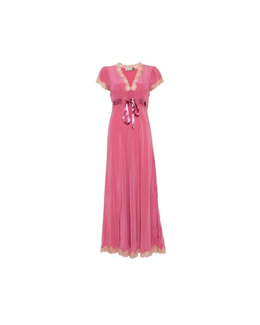 Rixo Pink Dress Marlice Mauve