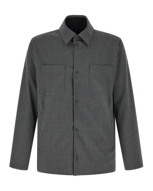 Herno Gray Reversible Overshirt for men