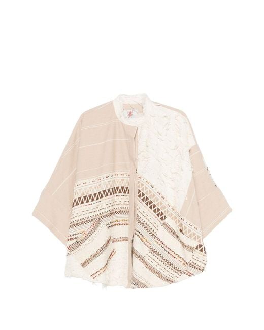 Women's White Cotton Blend Caban Coat