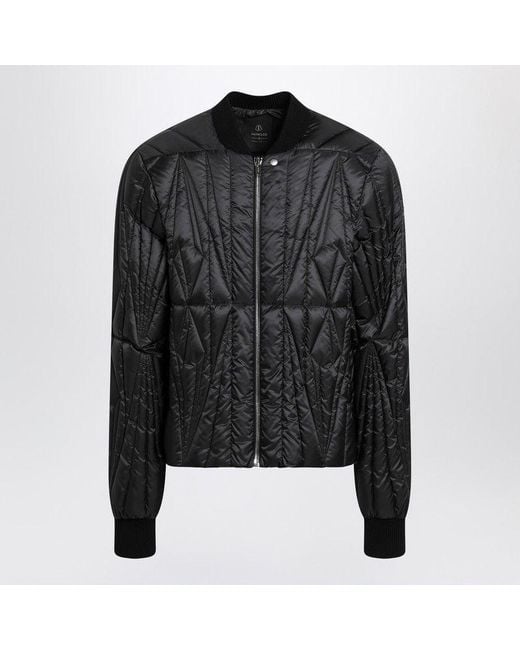 Moncler Black Quilted Zipup Down Jacket for men