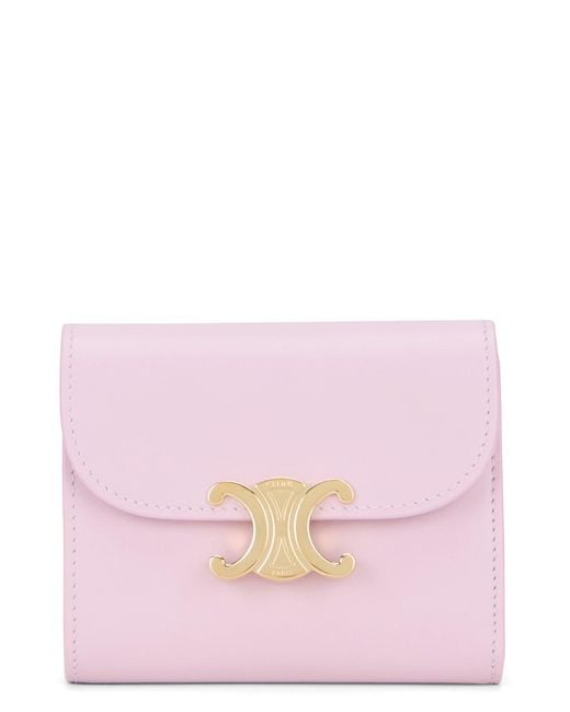 Céline Pink Mini Triomphe Wallet