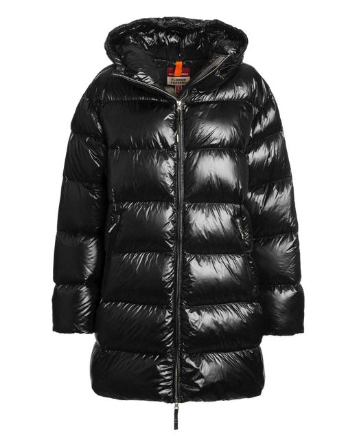 Parajumpers Black Oversized Puffed Jacket