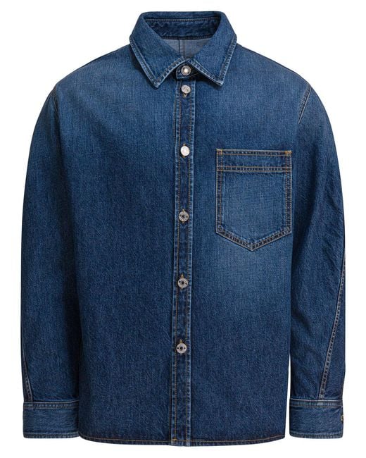 Givenchy Blue Denim Overshirt for men