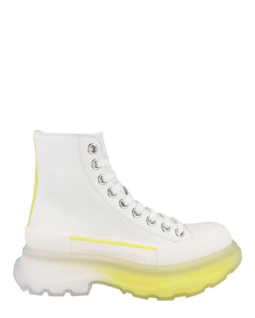 McQueen White Tread Slick Boots