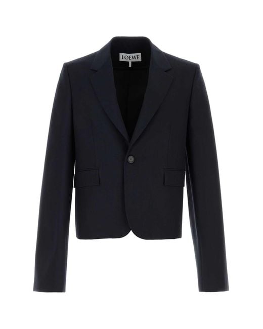 Loewe Blue Midnight Wool Blazer for men