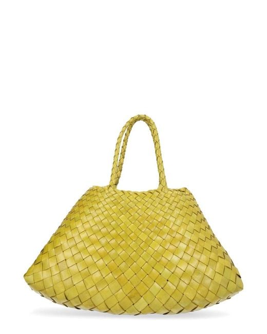 Dragon Diffusion Yellow Leather Shoulder Bag