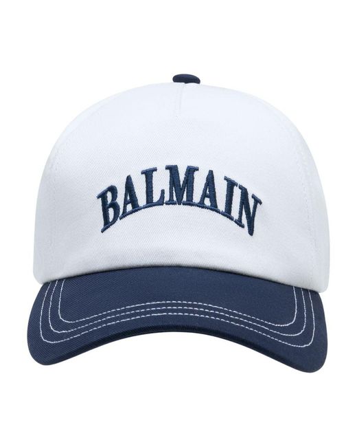 Balmain Blue Emb Cap for men