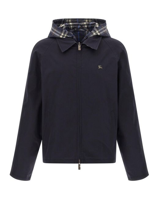 Burberry Blue Reversible Jacket 'Hodson' for men
