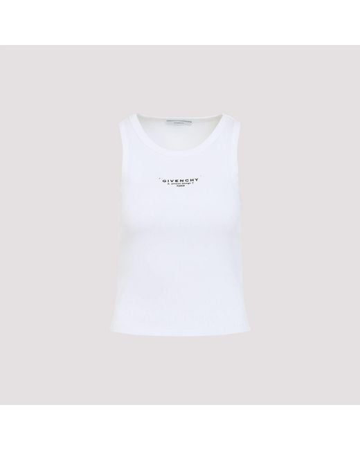 Givenchy White Cotton Blend Top