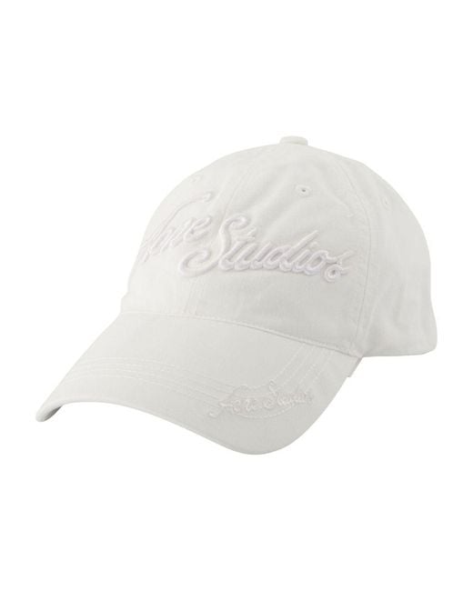 Acne White Cotton Hat