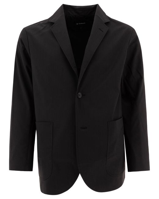 Men's Black Wool Blend Twill 2B Jackets And Coats