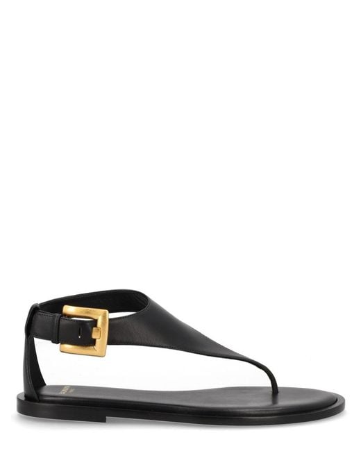 Balmain Black Sandal "Anthem" for men