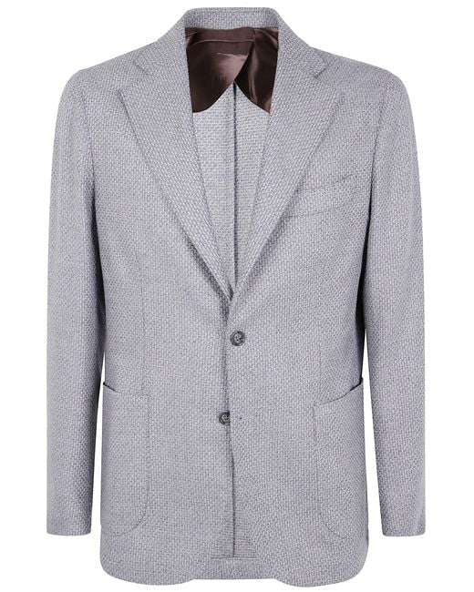 Barba Napoli Gray "Bactive Mono" Jacket for men