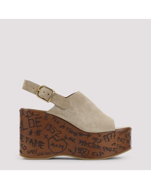 Chloé Brown Sandals