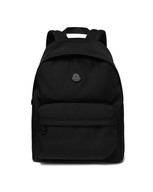 Moncler Black Leather Polyamide Bag