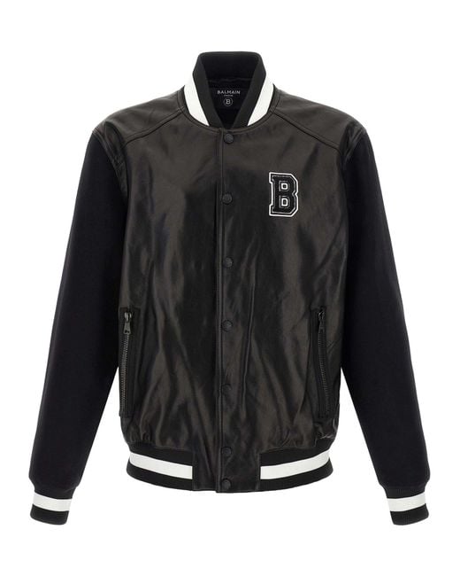Balmain Black Bomber Jackets for men