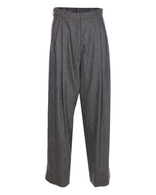 Max Mara Gray Maxmara Studio Titty Trousers