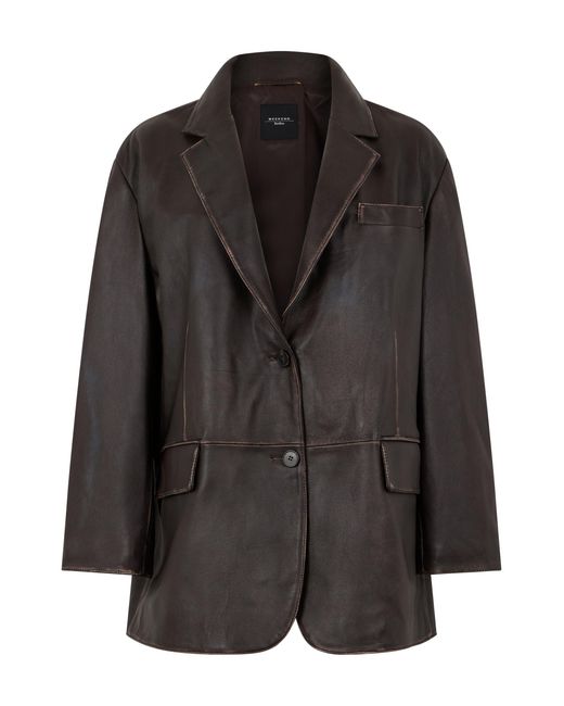 Weekend by Maxmara Black Single-Button Blazer