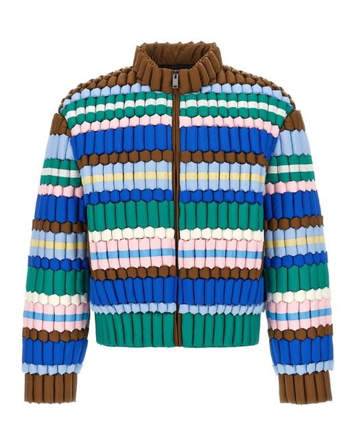 RAXXY Blue 3d Down Jacket Puffer Jackets Multicolor