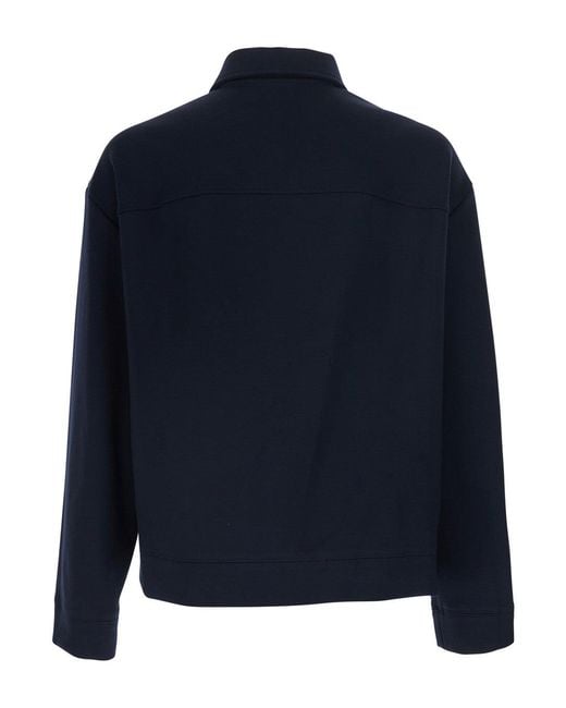 Women's Blue Jacket Jersey Double