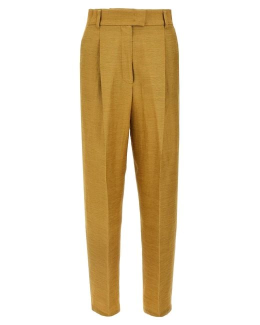 Max Mara Yellow 'Efedra' Pants