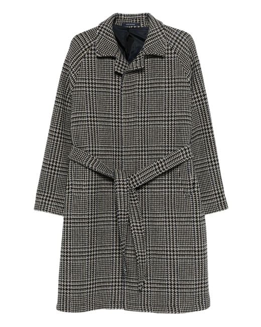 Tagliatore Gray Wool Coat for men