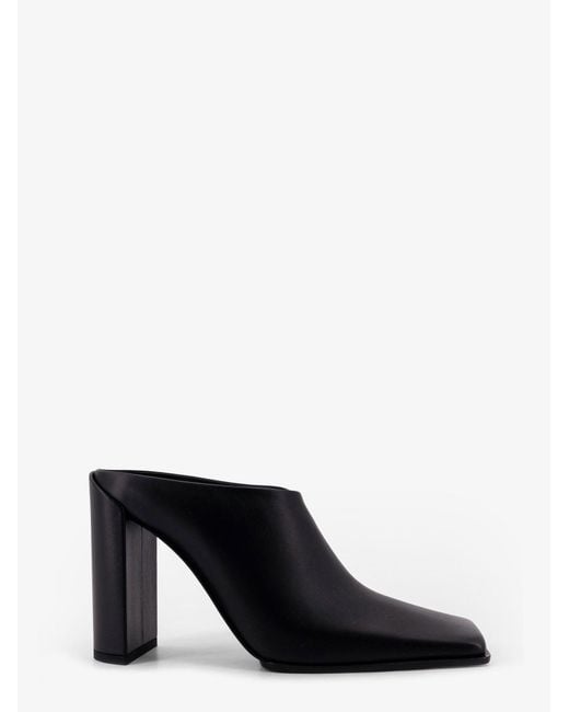 Alaïa White Square Leather Mule