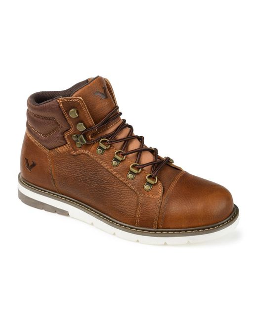 Territory Atlas Cap Toe Ankle Boot in Brown for Men | Lyst