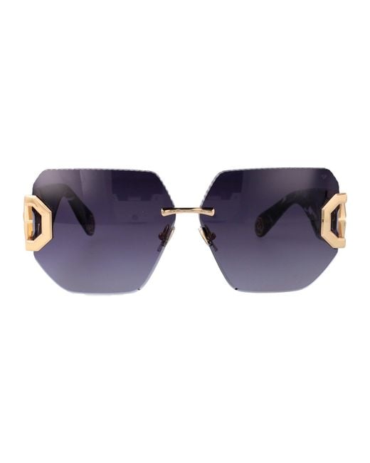 Philipp Plein Blue Sunglasses