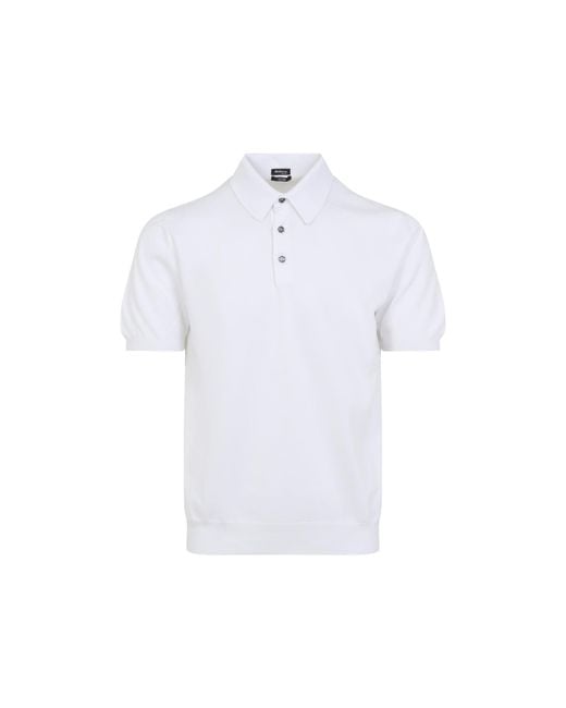 Kiton White Polo for men