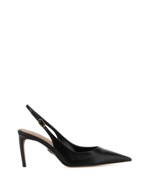 Dolce & Gabbana Black Leather Devotion 75 Pumps
