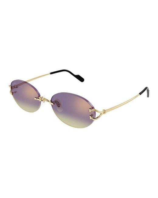 Cartier Metallic Sunglasses