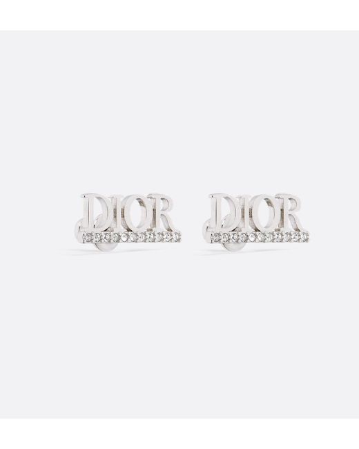 Dior White "Dio(R)Evolution" Earrings