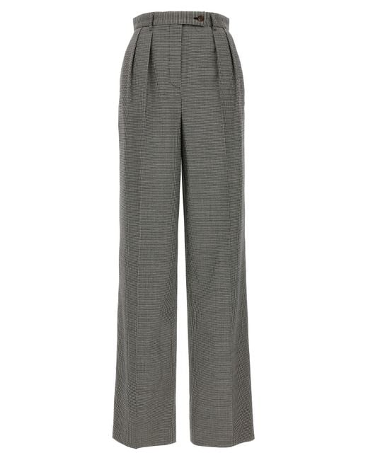 Rochas Gray Houndstooth Pants