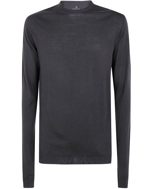 MD75 Gray Wool Crew Neck Sweater for men