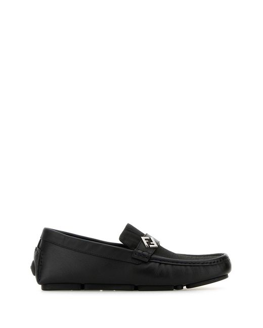 Fendi Black Driver Tess.Ff Sfumato+Vitello for men