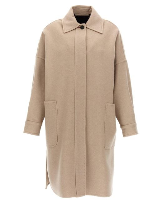 Max Mara Natural 'Baruffa' Coat