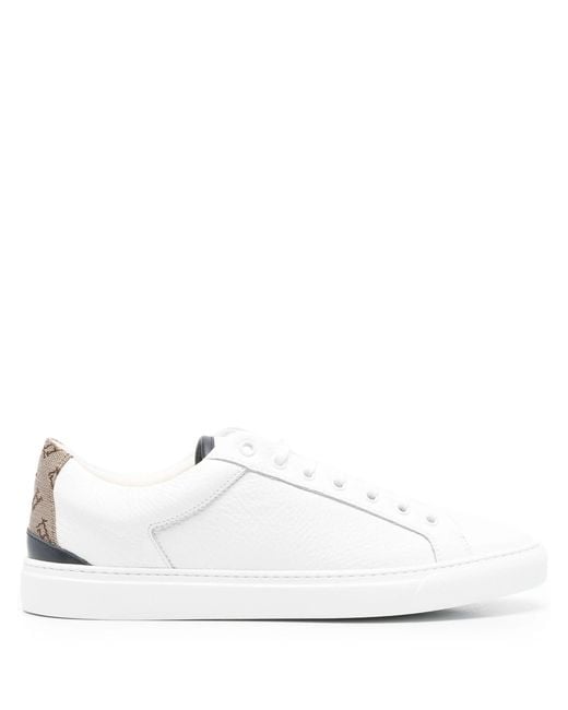 Herno White Cow Leather Sneakers for men