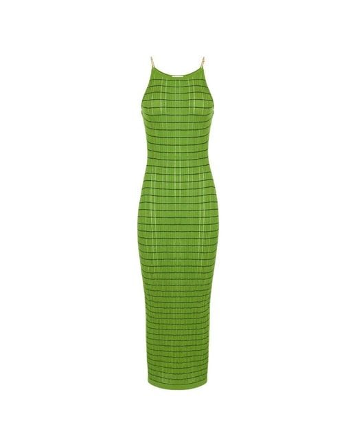 elisabetta franchi green and white dress Green moment in the Elisabetta Franchi Italian Gown $130