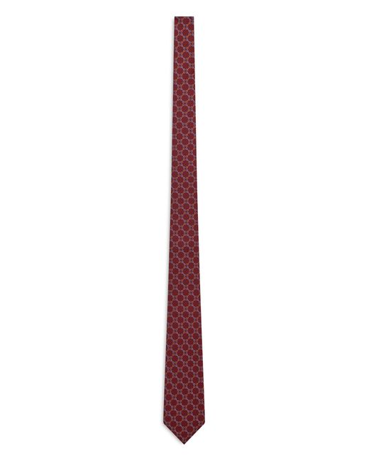 Gucci Purple Tie With Geometric Patterns for men
