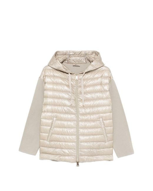 Herno Natural Cotton And Nylon Down Jacket